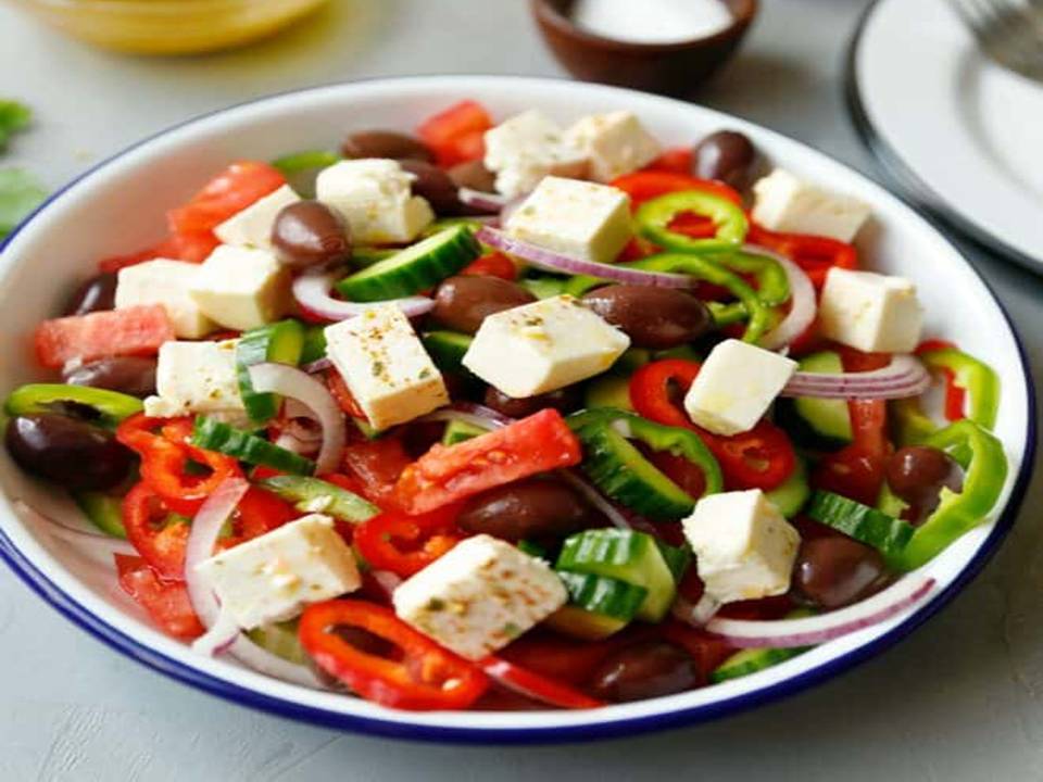 Cypriot Salad with Feta Cheese