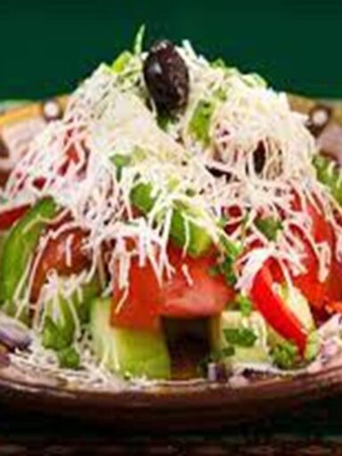 Albanian Traditional Shopska Salad