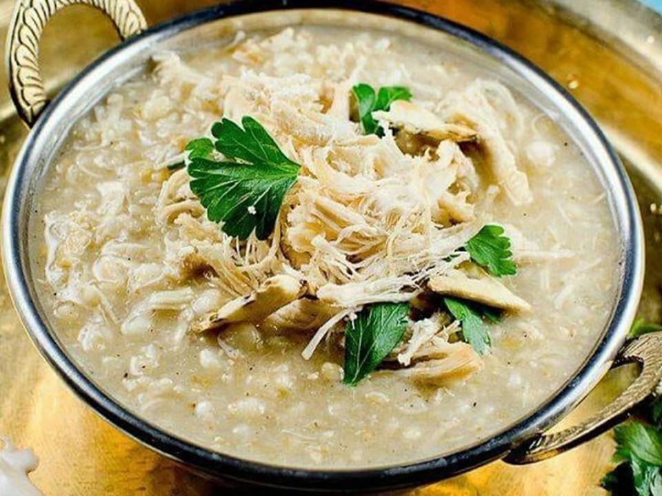 Lebanese Freekeh Soup With Chicken