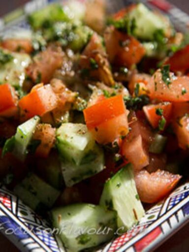 Moroccan Cucumber and Tomato Salad 2
