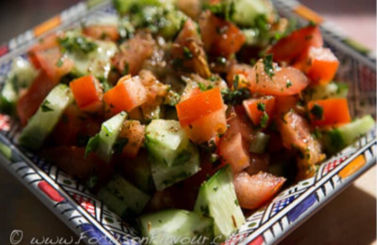 Moroccan Cucumber and Tomato Salad 2