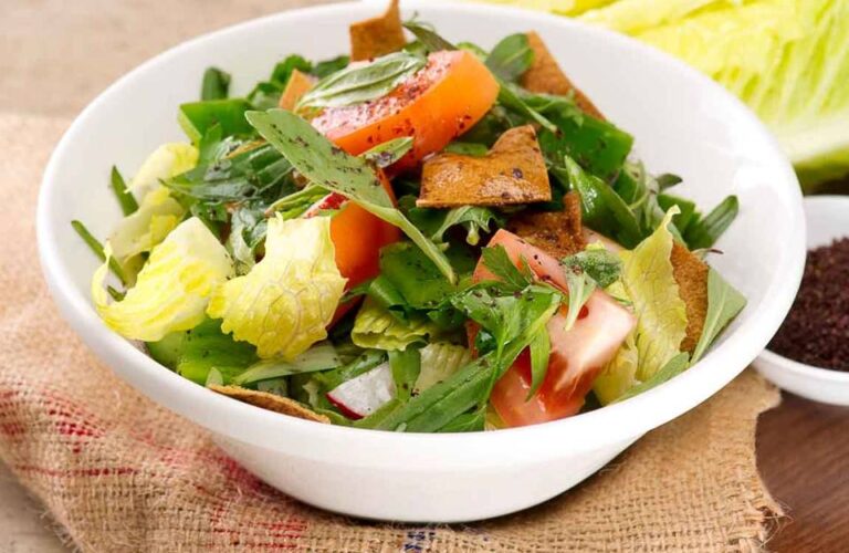 Traditional Lebanese Fattoush Salad