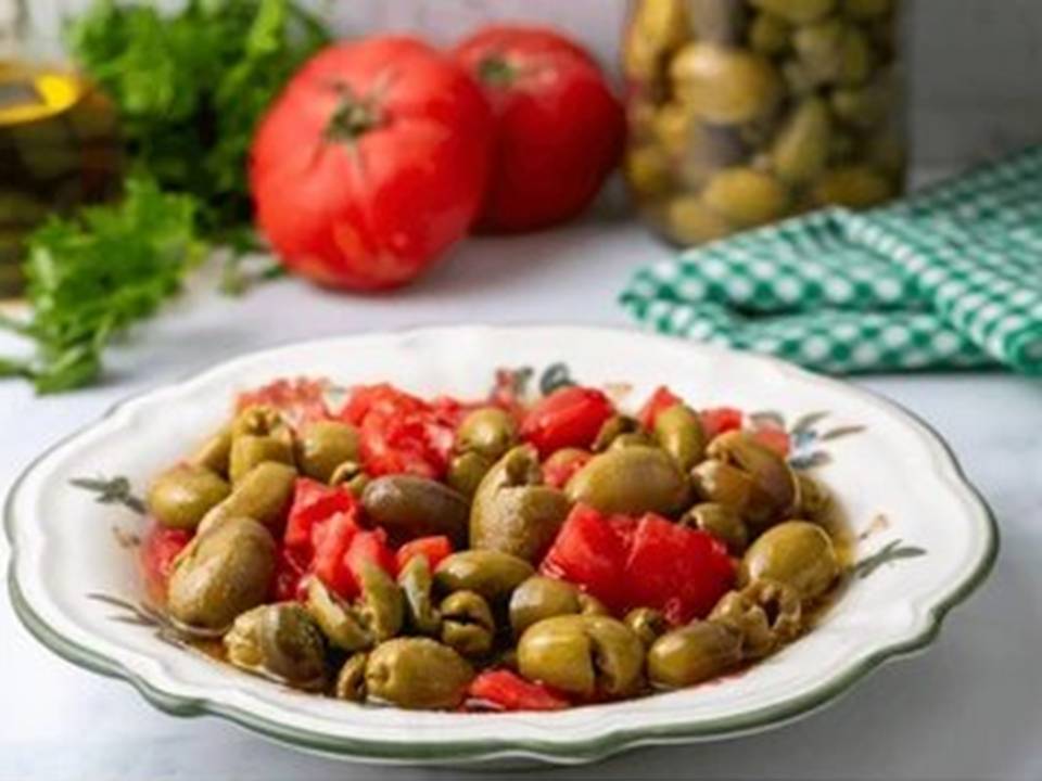 Turkish Green olive Salad 1