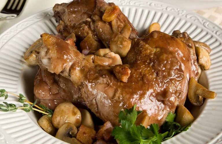 Coq au Vin Traditional Dish from France