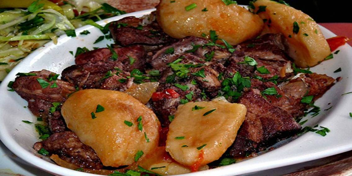 Cyprus Stewed Pork - Afelia Dish