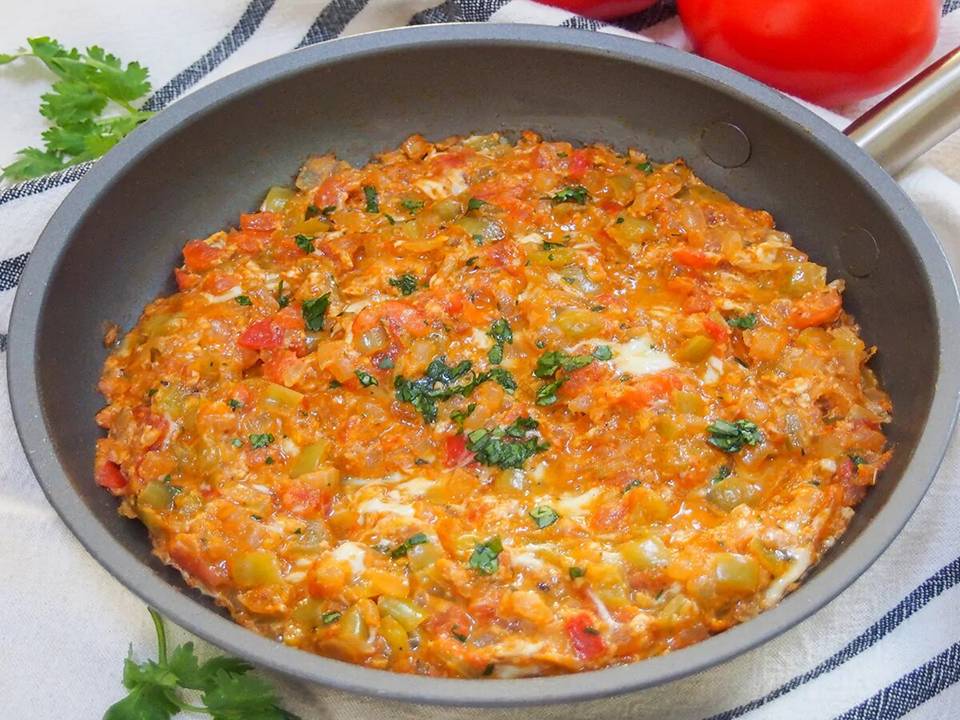 Menemen Turkish Egg Delicacy - A Culinary Delight