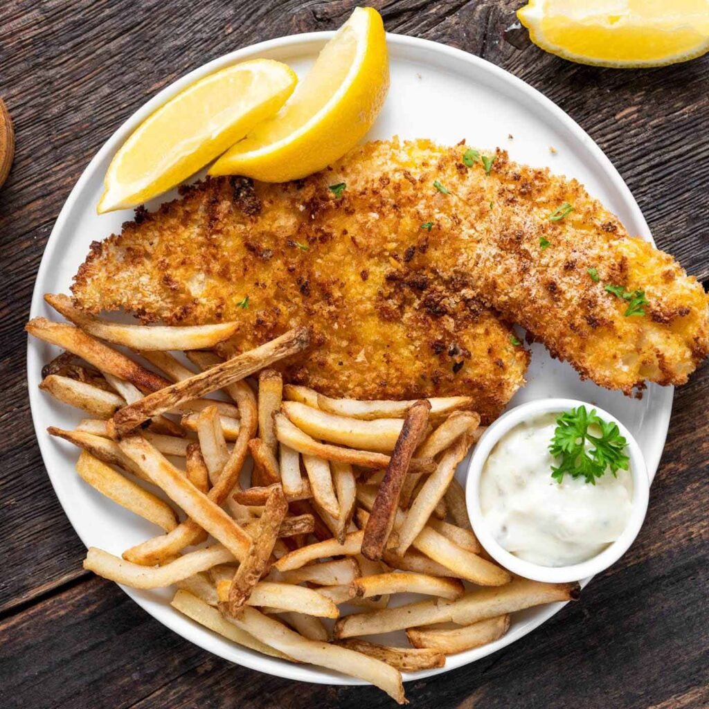 Two fish Fillets nicely presented in the plate
