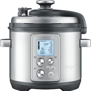 Sage Fast Slow Pro, Pressure and Slow Cooker, Brushed Stainless Steel | Pressure and Slow Cooker, Steamer, 11 Settings, 6L Capacity, Hands-Free Steam...