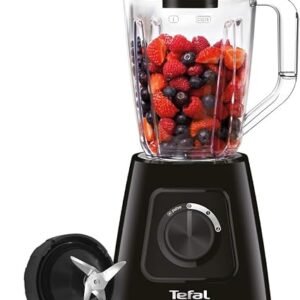 Tefal Blendforce II Blender, 2L Plastic Jug, 600W, Ice Crush, Black | 1.25L Working Capacity, 4 Removable Stainless Steel Blades, 2 Speeds and Pulse,...