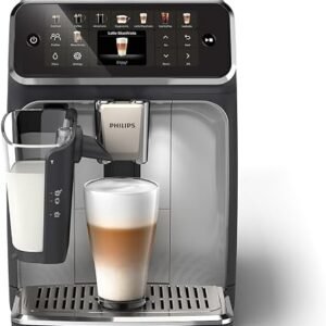 PHILIPS 5400 Series Bean to Cup Coffee Machine, LatteGo, 12 Drinks OneTouch