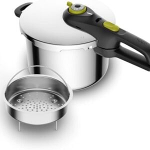 Tefal Secure 5 Neo Stainless Steel Pressure Cooker, 6L, Induction | 2 Cooking Programs, 5 Safety Devices, Auto-Lock System, Ergonomic Handles, All Hobs,...