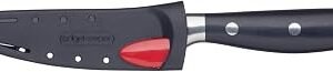 MasterClass Utility Knife, Edgekeeper Small Kitchen Knife Stainless Steel Self-Sharpening, 11.5cm (4.5"), Clam Packed, Black