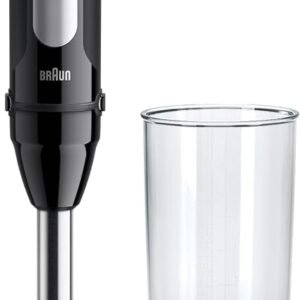 Braun MultiQuick 5 Pro - Hand Blender 1000W 600ml Easy Pour Beaker Black | Stick Blender, Ergonomic Handle, PowerBell VPlus, 25 Speeds + Turbo, Stainless...