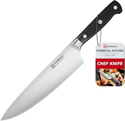 KEEMAKE Professional Chef Knife 8 Inch Kitchen Knife | Chef’s Knife German High Carbon Stainless Steel, Forged Sharp Cook's Chopping Chefs Knife with...