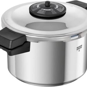 Kuhn Rikon Pressure Cooker 5L/22cm, Stainless Steel Multi Cooker Hotpot | Food Steamer with Side Grips, Auto Lock Lid, Hotpot, Superthermic Base, Instant...