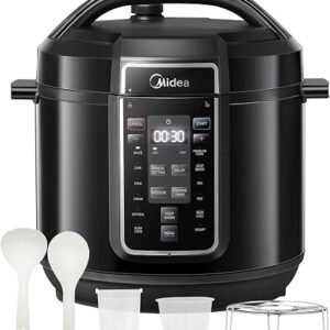 Midea Pressure Cooker 7.6L, Electric Multi Cooker, 9-in-1, 14 Presets | Stainless Steel Pot, 70% faster, Yogurt Maker, Rice Cooker, Slow Cooker, Sauté,...