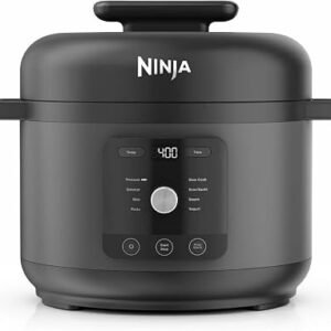 Ninja HyperHeat 9-in-1 Pressure Cooker, Slow Cooker, Black PC201UK | Includes Steam Rack and Removable Dishwasher Safe 6L Cooking Pot, Make Yoghurt, Rice...