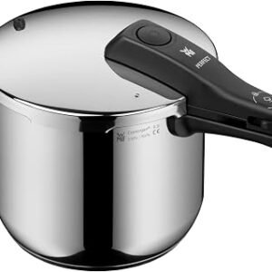 WMF Perfect One Pot Pressure Cooker Induction 6.5 L, Pressure Cooker, Large Cooking Signal, 2 Cooking Levels, Removable Lid Handle, Cromargan Stainless Steel