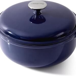 Kordisen 28cm/5.7L Enameled Cast Iron Dutch Oven Pot with Lid, Dutch Oven for Sourdough Bread Baking, Oven Safe up to 500° F, Heavy-Duty & Large, Blue