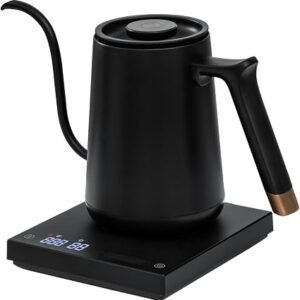 TIMEMORE Electric Gooseneck Kettle 600ml - Variable Temperature Control for Coffee & Tea, 192s Fast Heat to 88°C, Precision Pour Over Kettle, Home &...