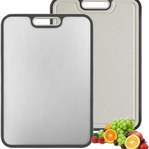 Chopping Board, Titanium Cutting Board, Cutting Boards for Kitchens, Double Sided Food Grade, Chopping Boards Set, Chopping Board and Wheat Straw PP, Easy...