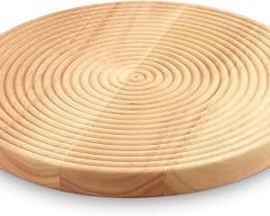 Sur La Table Round Medium Chopping Board for Meats, Vegetables and Fruits, Easy to Clean, Made with FSC Certified Materials, 30.5 x 30.5cm. Colour Me Happy,...
