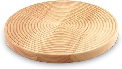 Sur La Table Round Medium Chopping Board for Meats, Vegetables and Fruits, Easy to Clean, Made with FSC Certified Materials, 30.5 x 30.5cm. Colour Me Happy,...
