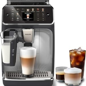 PHILIPS 5500 Series Bean to Cup Coffee Machine, LatteGo, 20 Hot/Iced Drinks