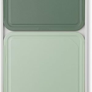 Brabantia Tasty+ 3 Piece Chopping Board Set (S,M & L) Space Saving, Non-Slip, Dishwasher Safe Cutting Boards with Drainage Grooves Mixed