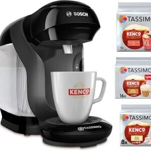 Tassimo by Bosch Style Friendly Pod Coffee Machine, TAS112EGBC, Black
