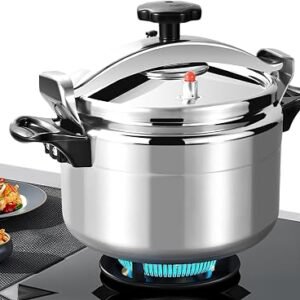 3L 7L 9L 11L 15L Pressure Cooker, Aluminum Alloy Explosion Proof Large Capacity Compound Bottom, Secure Locking Lid System, Thermal Insulation Dual Handle, Suitable for Coal and Gas Stoves (11 Litre)