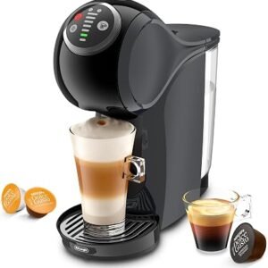 Nescaf? Dolce Gusto De'Longhi Genio S Plus EDG315.CGY, Automatic Coffee Machine, Capsule Coffee Machine, Espresso Boost, Cappuccino, Energy Saving Auto Shut-Off, 15 Bar Pressure, Anthracite