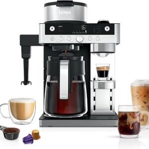 Ninja Prestige 2-in-1 Filter Coffee and Pod Capsule Machine, Black CFN802UK