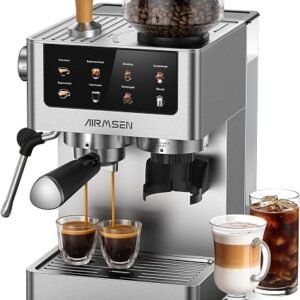 AIRMSEN 20 Bar Bean-to-Cup Coffee Machine for Home