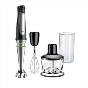 Braun MultiQuick 7 - Hand Blender 1000W, Stick Blender with ACTIVEBlade, Easy SmartSpeed Control, Anti-Splash Design, with Chopper, Whisk & 600ml Beaker...