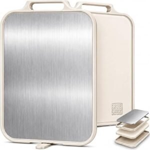 Titanium Cutting Board for Kitchen, Double Sided Chopping Board with Stand | Double Sided + Stand + 41 cm Large Size + Juice Groove + Garlic Grater + Stable...
