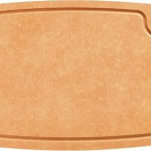 Wood Fibre Chopping Board with Juice Groove, Dishwasher Safe, Non-Toxic | 30x23.5cm, BPA-Free, Non-Slip, High Density, Compostite Cutting Board for Meat,...
