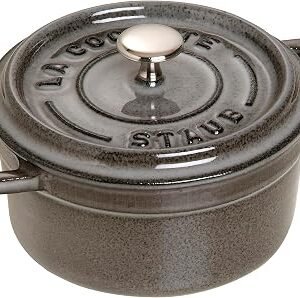 STAUB 40500-106-0 Mini Round Cocotte 10 cm Graphite Grey
