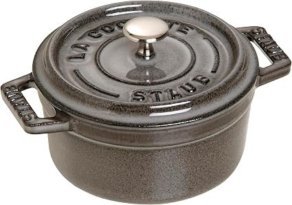STAUB 40500-106-0 Mini Round Cocotte 10 cm Graphite Grey