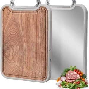 Royal Cuisine Plastic Chopping Board, Thick With Dishwasher Safe, Hanging Hole Large Size (35.cm x 25.4cm)